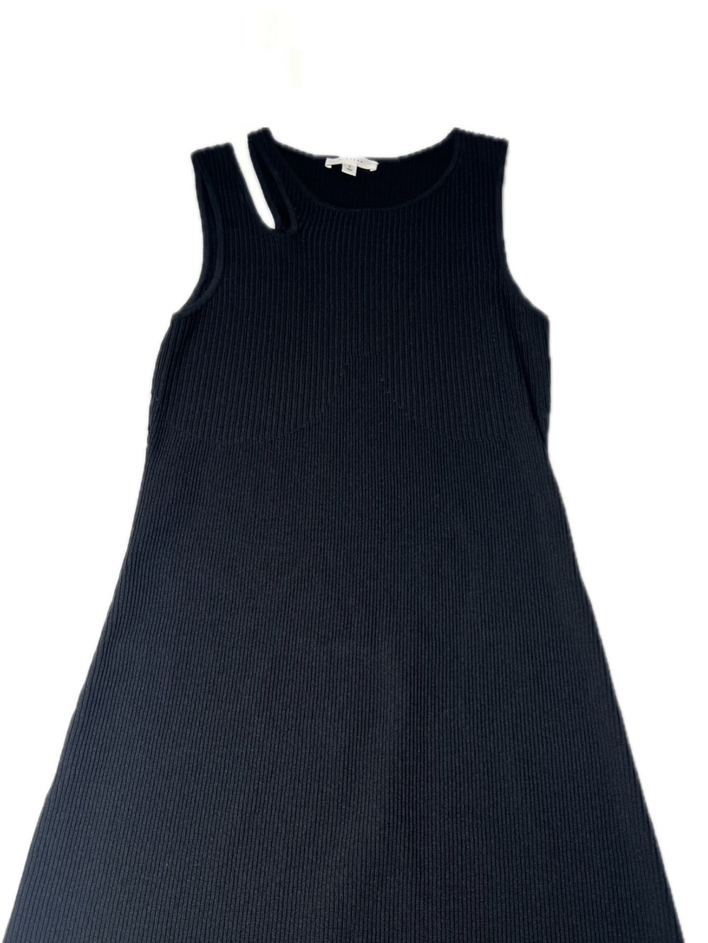 ALL: ROW Black Ribbed Maxi Tank Dress SIZE S - Picture 3 of 15
